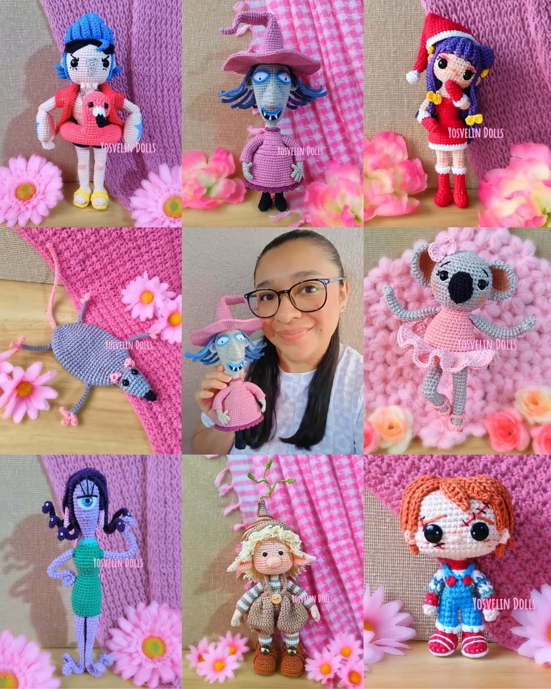 Post 1 by Yosvelin Dolls • Amigurumi Crochet ✨🧶🧸 on Instagram (carousel)