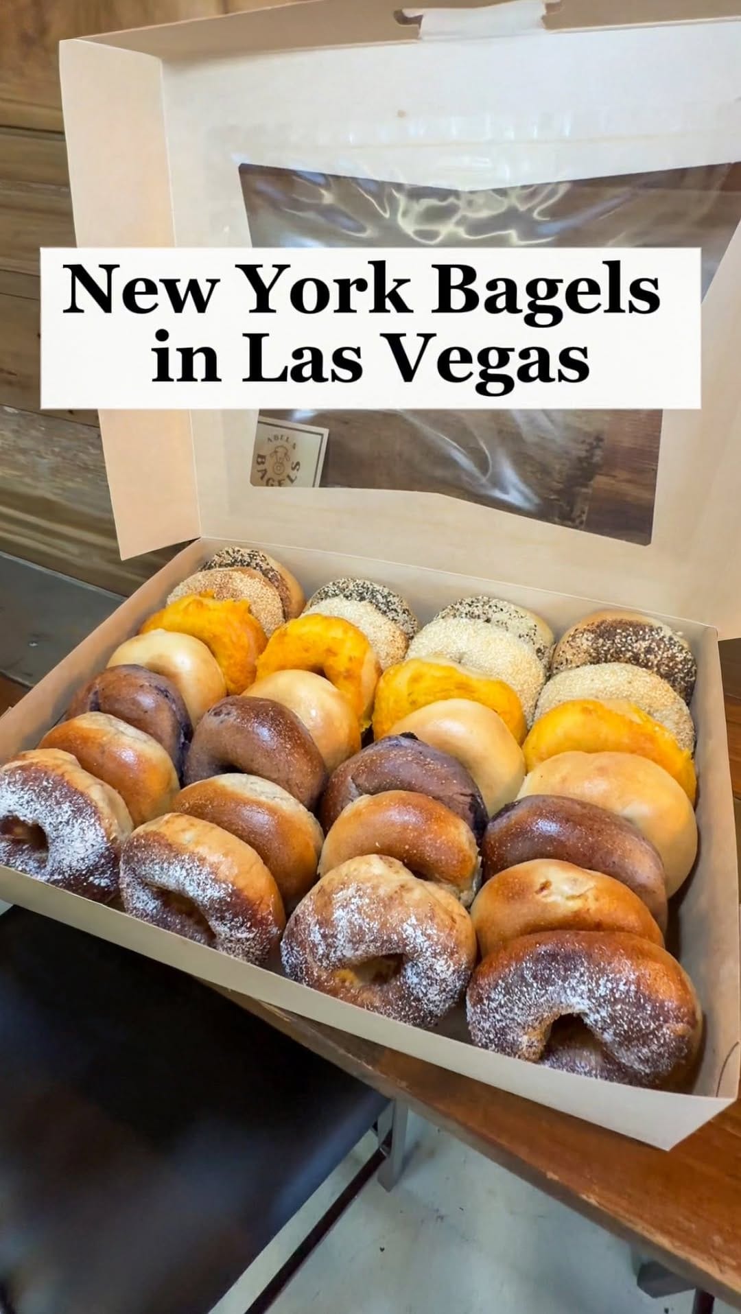 Post 2 by Abel’s Bagels | Craft Bagels In Vegas on Instagram (video)