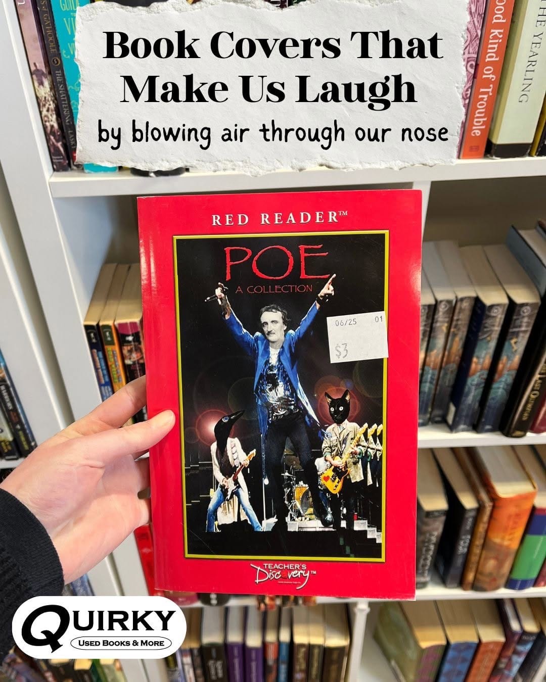 Post 3 by Quirky Used Books & More on Instagram (carousel)