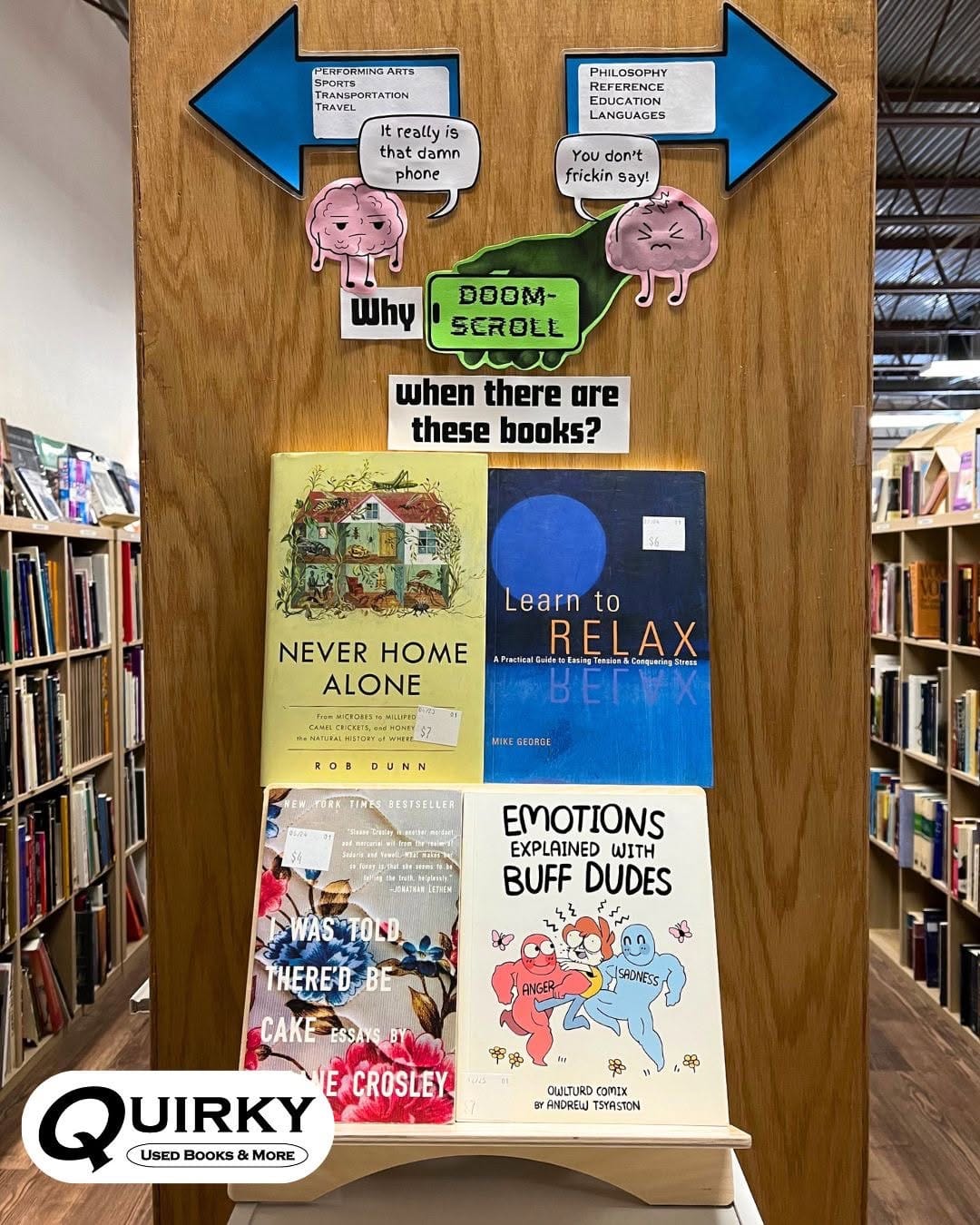 Post 2 by Quirky Used Books & More on Instagram (carousel)