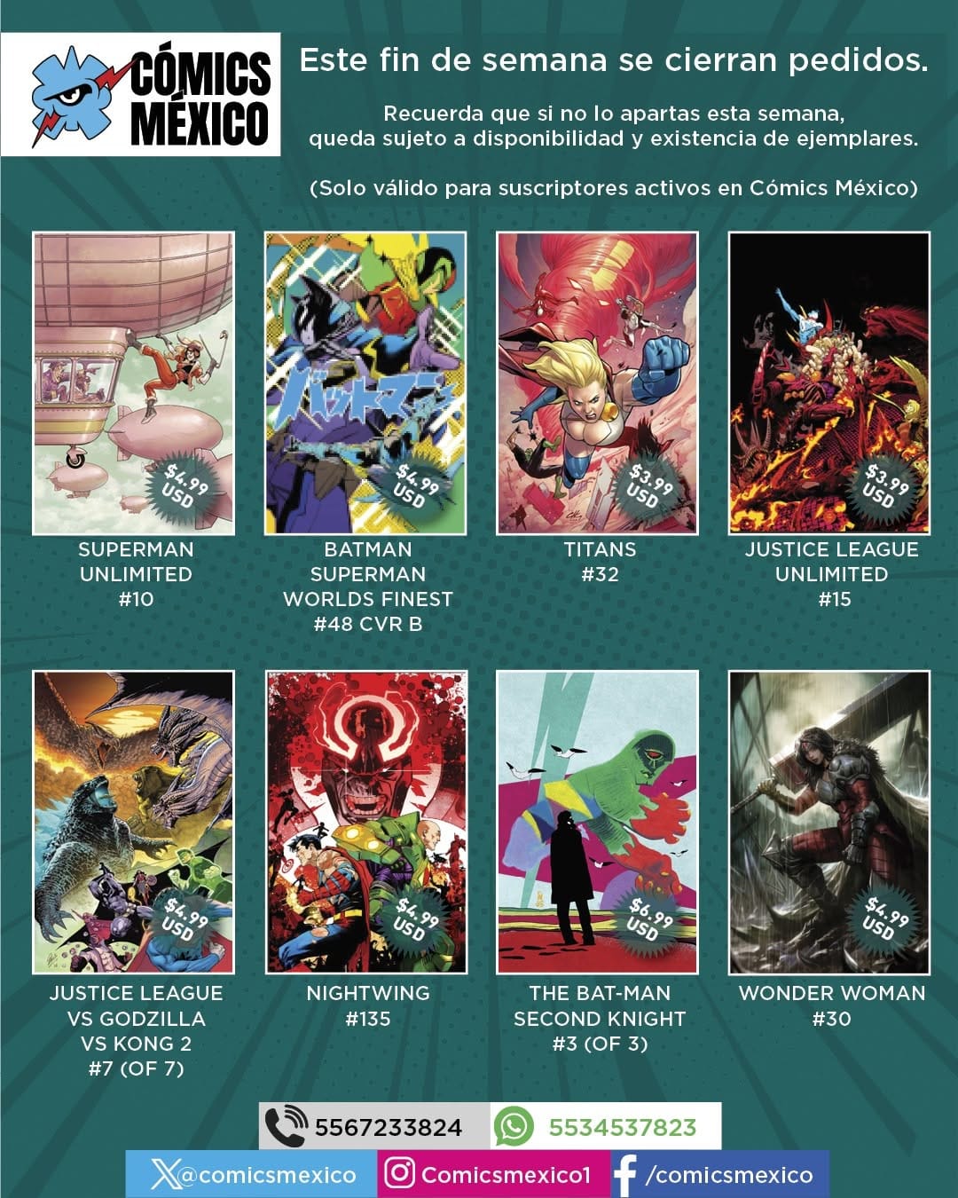 Post 4 by Comics Mexico. Tienda de comics en Mexico/Comicstore on Instagram (carousel)