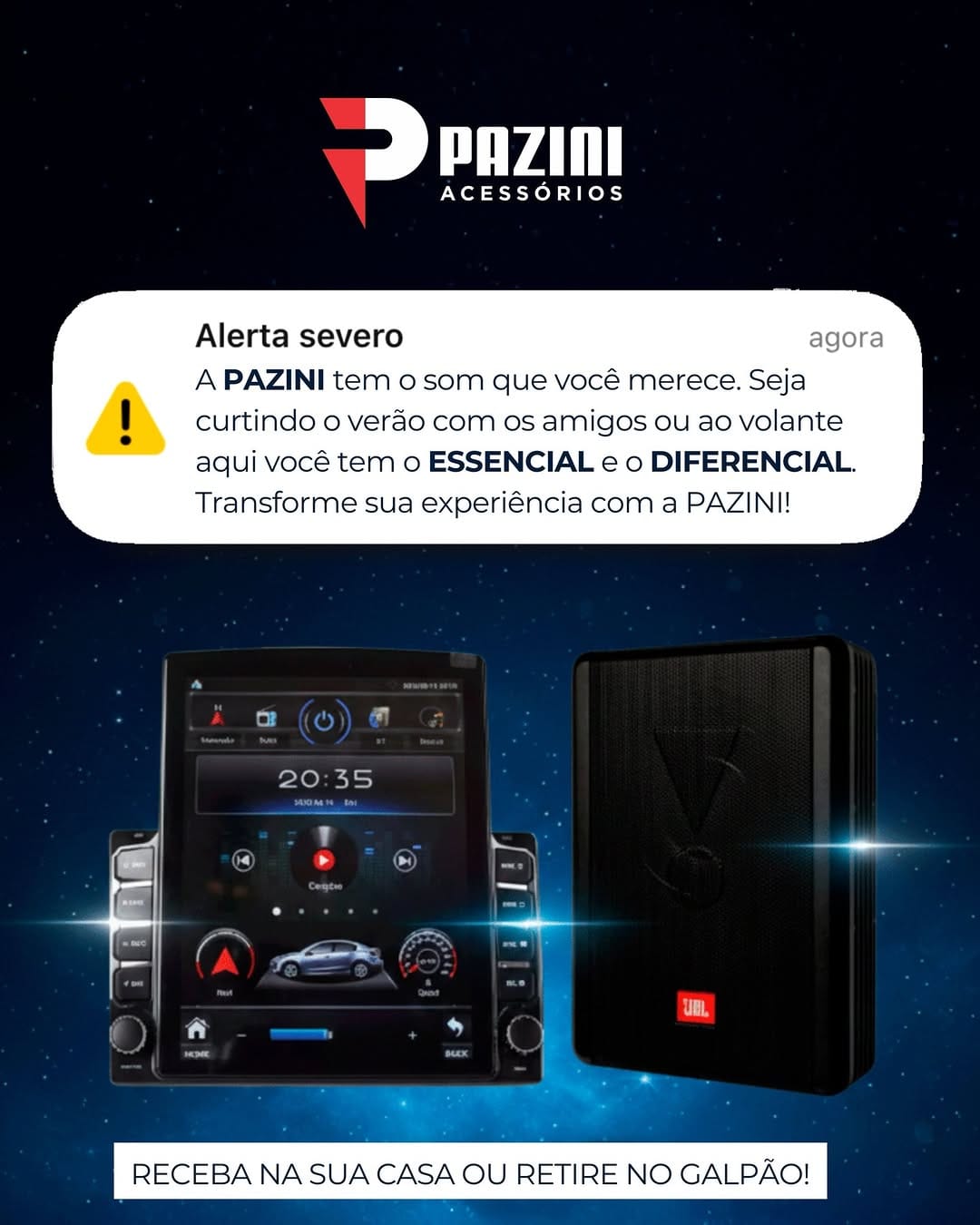 Post 5 by Pazini Acessórios | Som automotivo on Instagram (image)