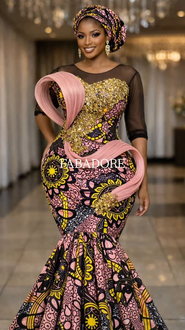 Post 3 by FABADORE ANKARA FABRICS on Instagram (video)
