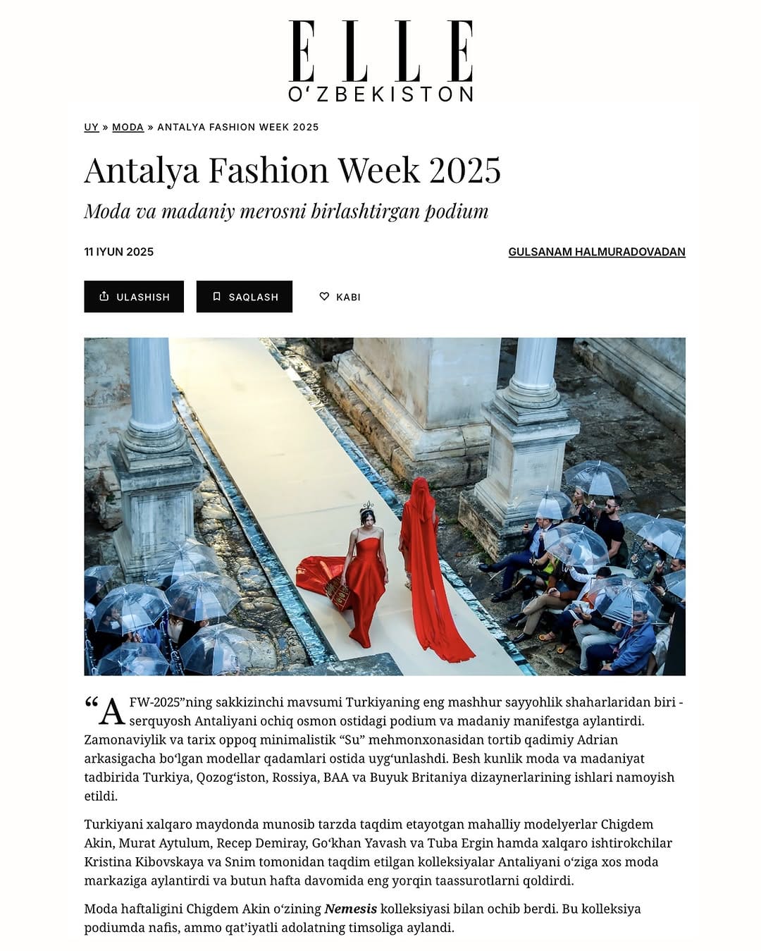 Post 10 by Antalya Fashion Week® on Instagram (carousel)