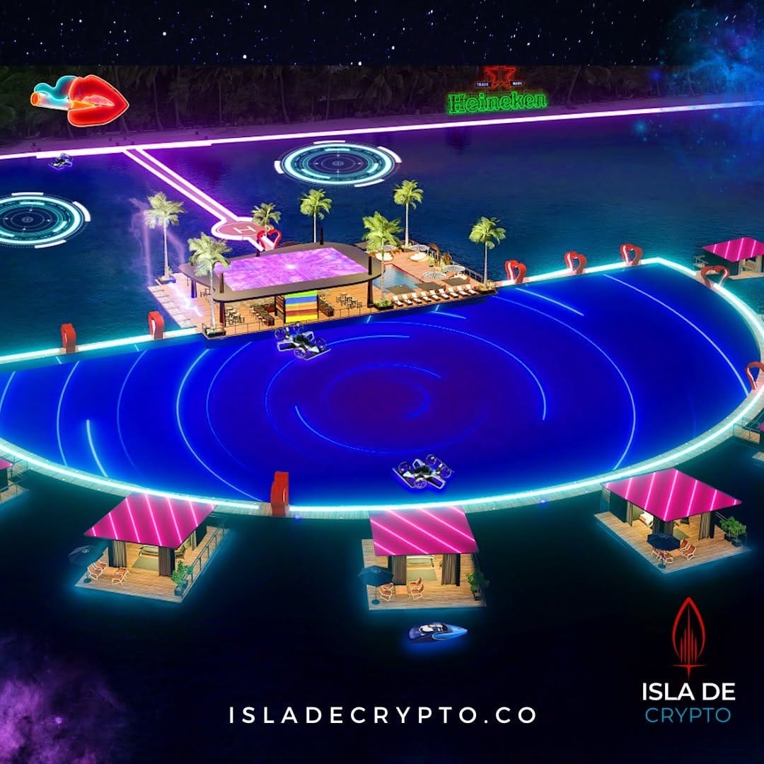 Post 4 by Isla De Crypto - Floating Island - Duabi on Instagram (image)