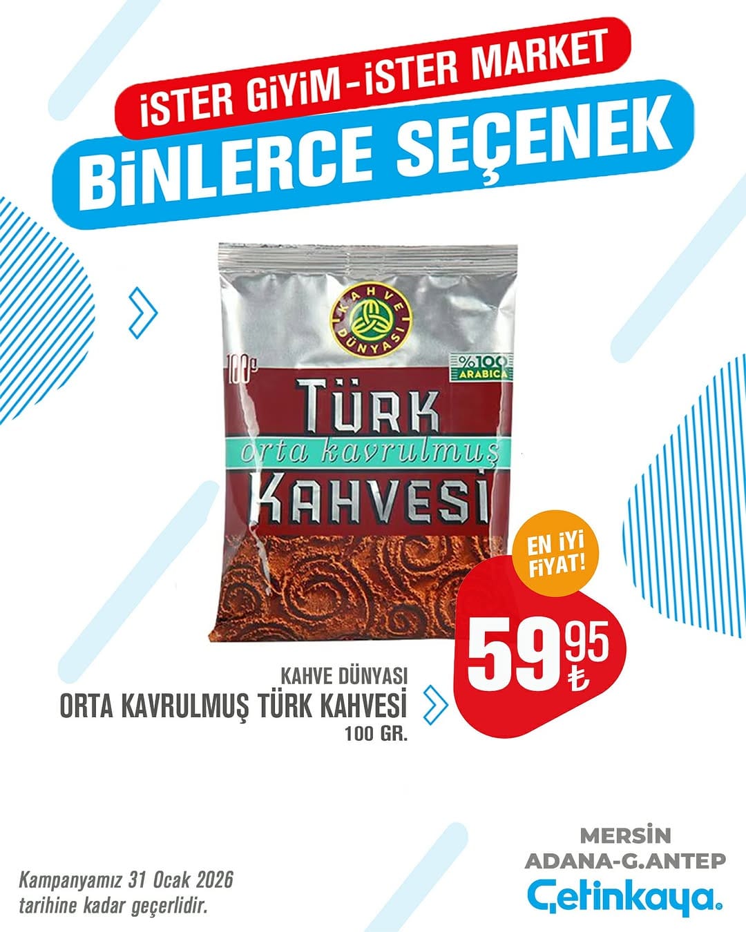 Post 1 by Çetinkaya Marketler on Instagram (image)