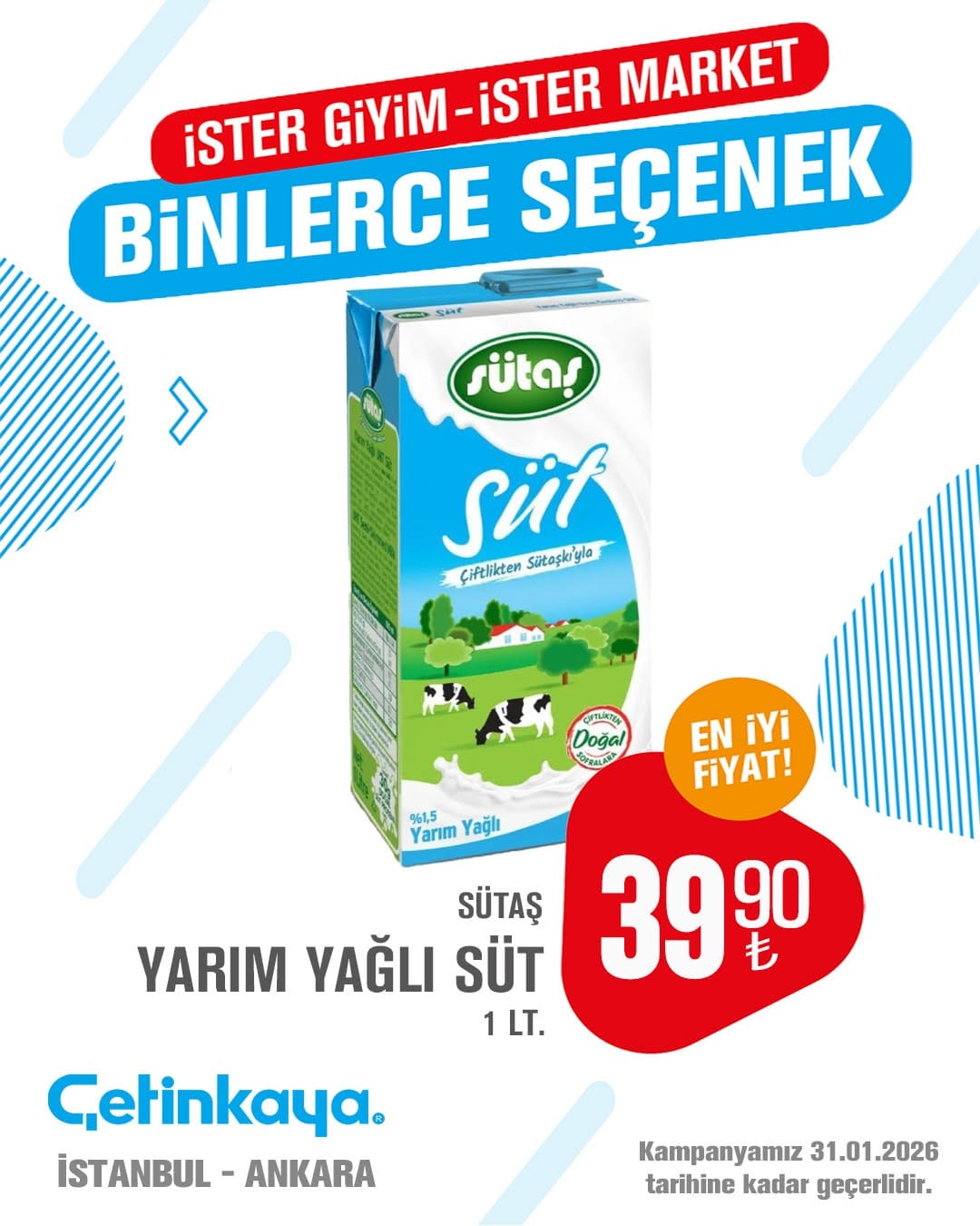 Post 6 by Çetinkaya Marketler on Instagram (image)