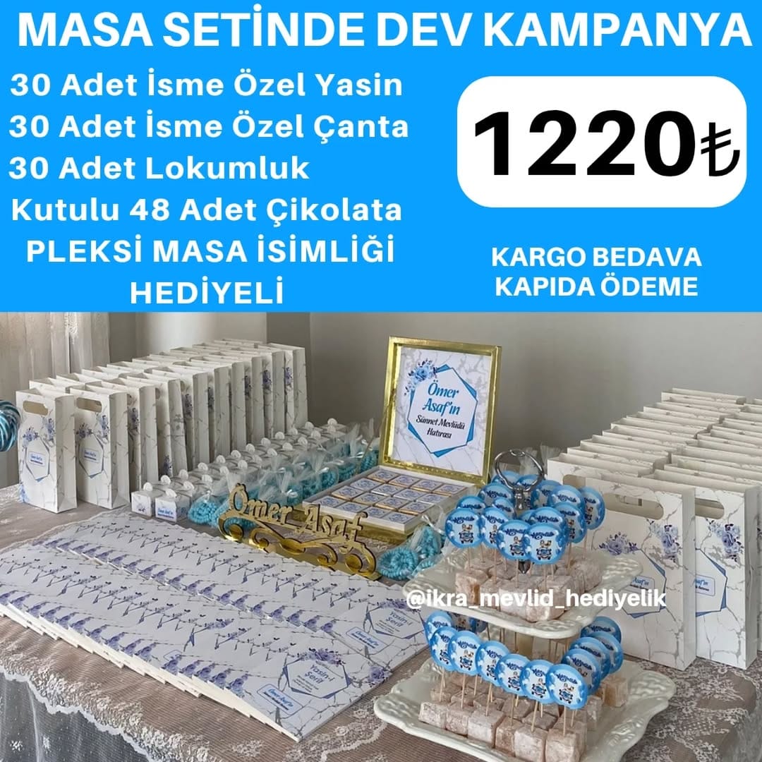 Post 8 by En Uygun Mevlid Hediyelikleri on Instagram (image)
