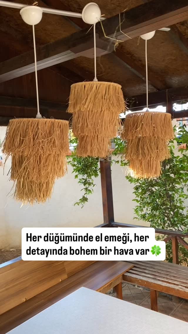 Post 5 by ◻️Rafya Hasır Bohem Aynalar⚡️Rafya Bohem Avize on Instagram (video)