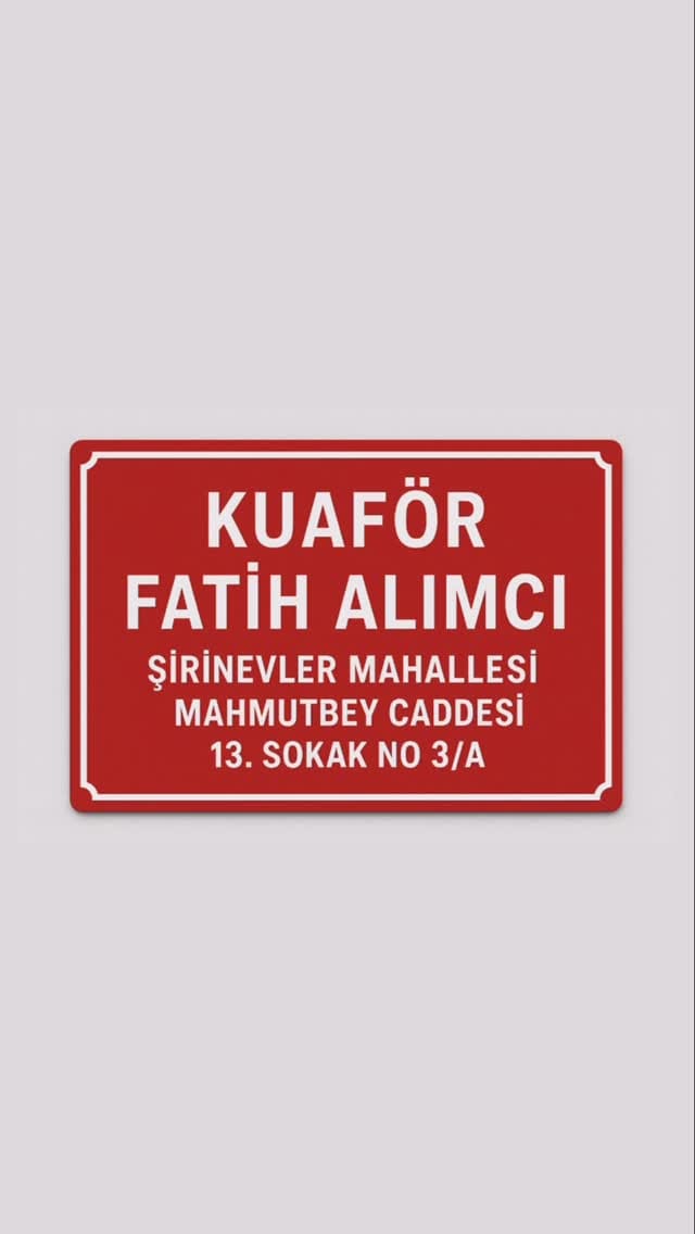 Post 8 by Kuaför Fatih Alımcı on Instagram (video)
