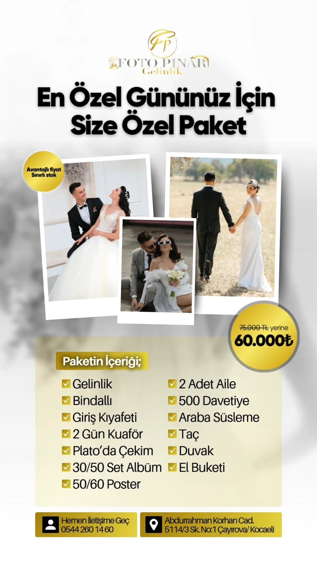 Post 8 by Kocaeli Gelinlik Nişanlık Bindallı Kuaför on Instagram (video)