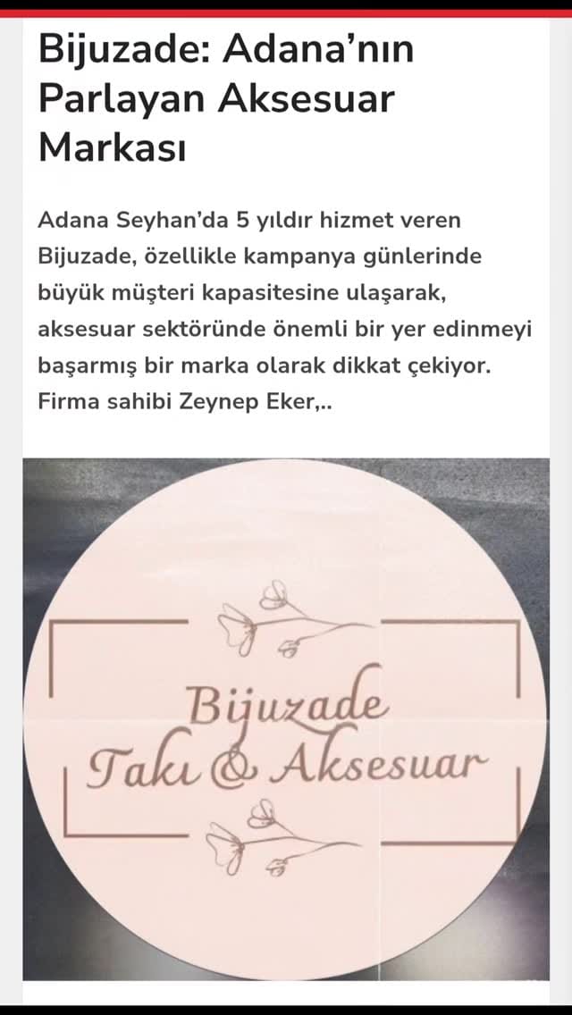Post 9 by Bijuzade Takı & Aksesuar on Instagram (video)