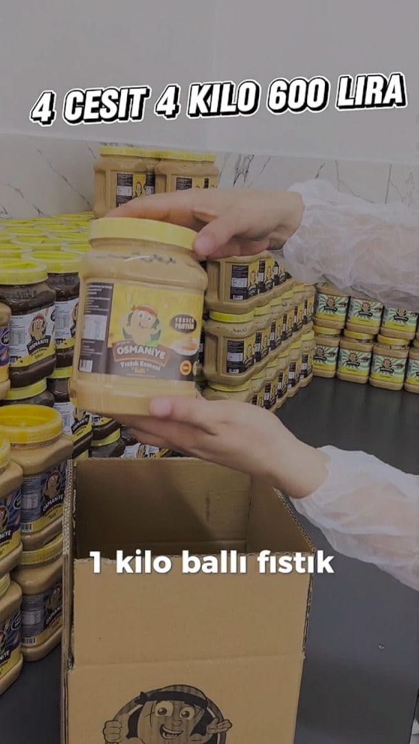 Post 4 by Ali ÇOLAK - Osmaniye Fıstık Ezmesi 🥜 on Instagram (video)