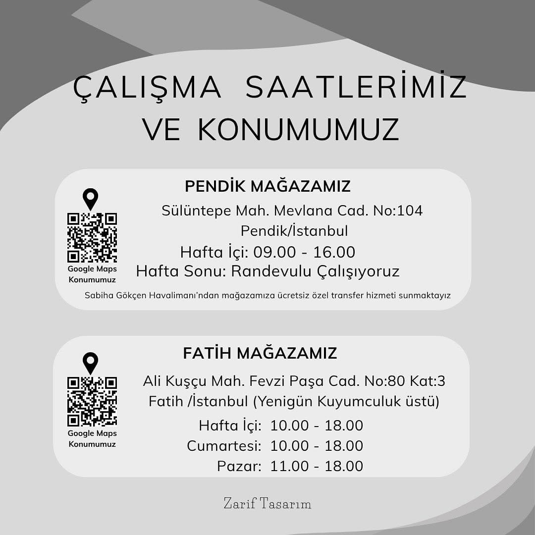 Post 10 by Zarif Tasarım on Instagram (image)