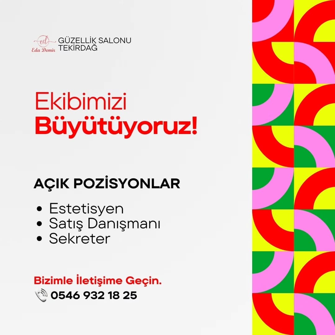Post 6 by Eda Demir Beauty Center Tekirdağ 🏅 on Instagram (image)