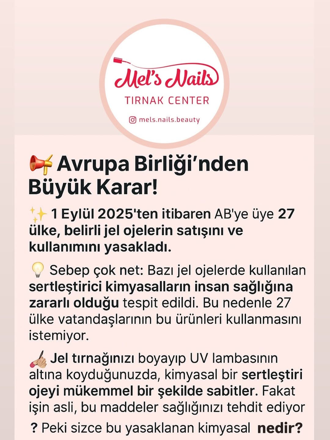 Post 8 by Mel’s Nails Tırnak Center on Instagram (carousel)
