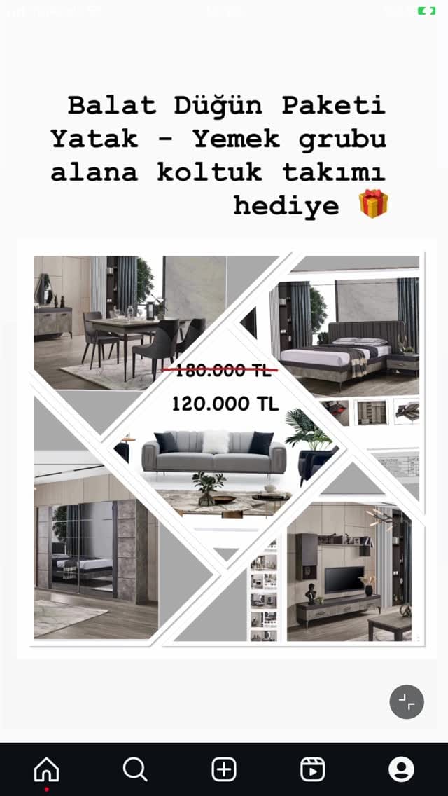 Post 3 by Coşkun Mobilya on Instagram (video)