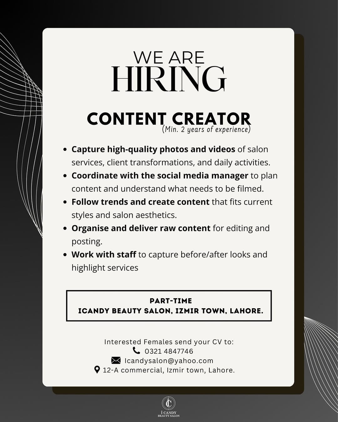 Post 10 by icandy beauty salon on Instagram (carousel)