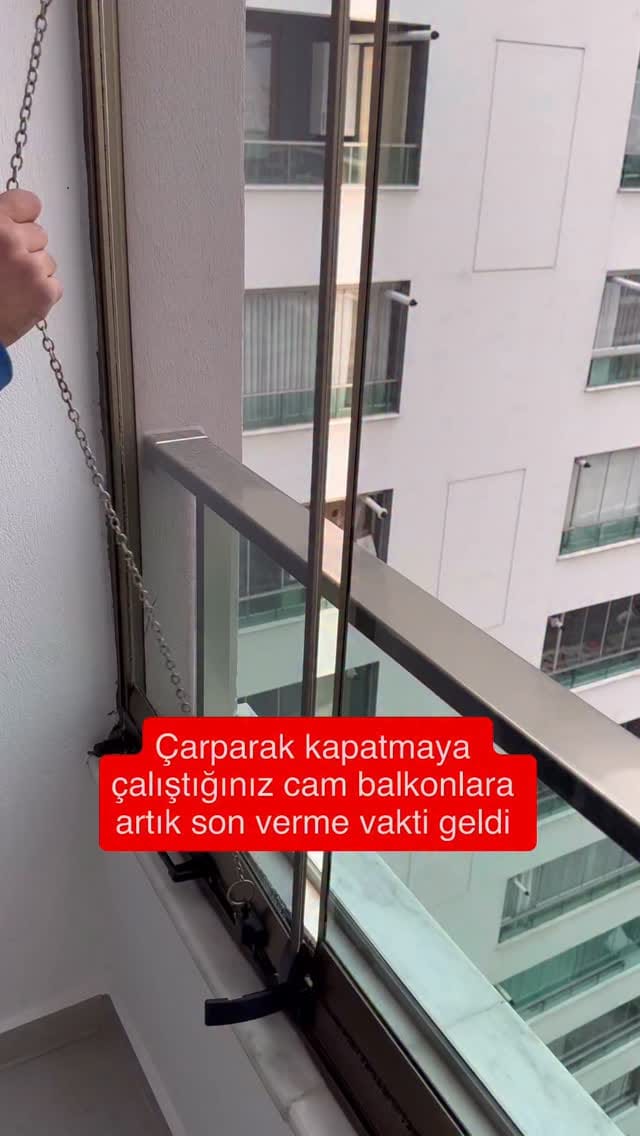 Post 5 by Güler Cam Metal (Katlanır Cam Balkon Sistemleri) on Instagram (video)