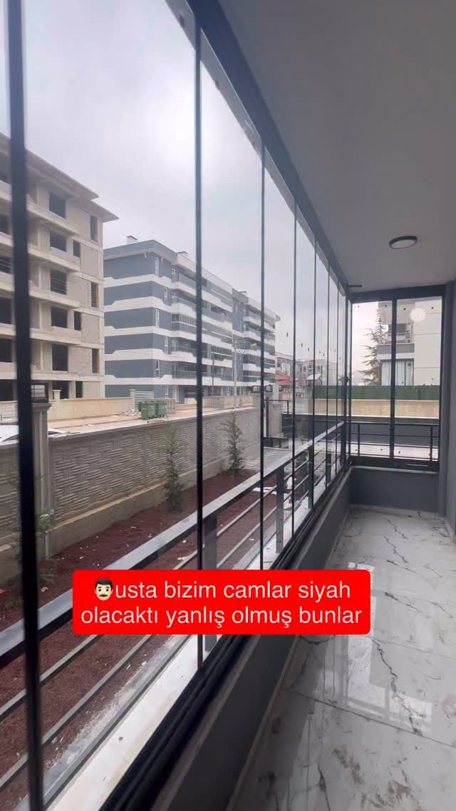 Post 3 by Güler Cam Metal (Katlanır Cam Balkon Sistemleri) on Instagram (video)