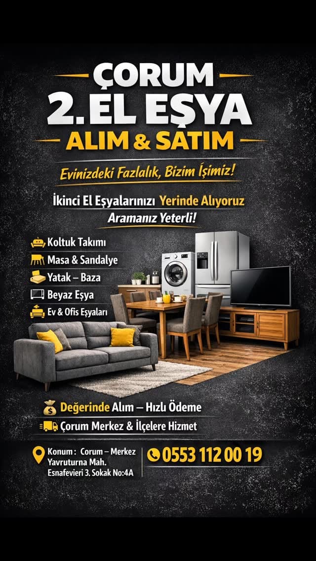 Post 9 by Çorum İkinci EL Eşya on Instagram (video)