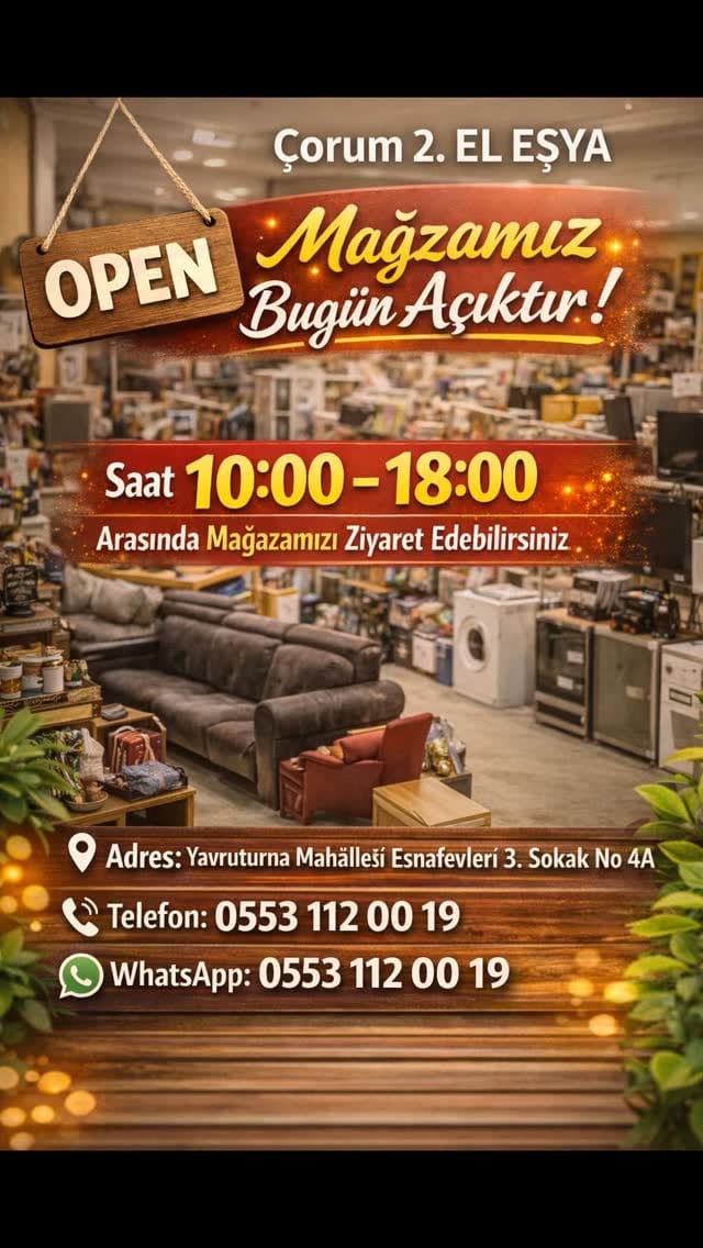 Post 7 by Çorum İkinci EL Eşya on Instagram (video)