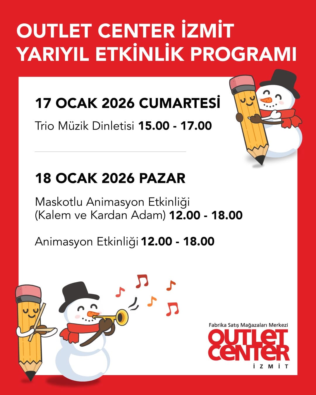 Post 6 by Outlet Center İzmit on Instagram (image)