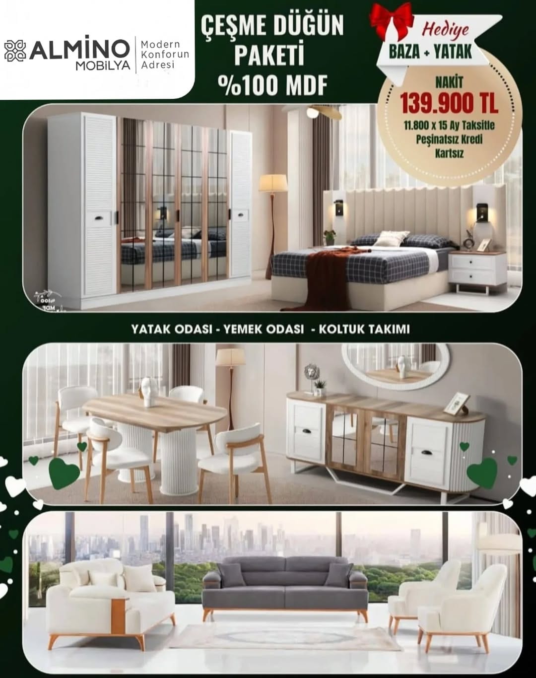 Post 8 by ALMİNO MOBİLYA on Instagram (image)