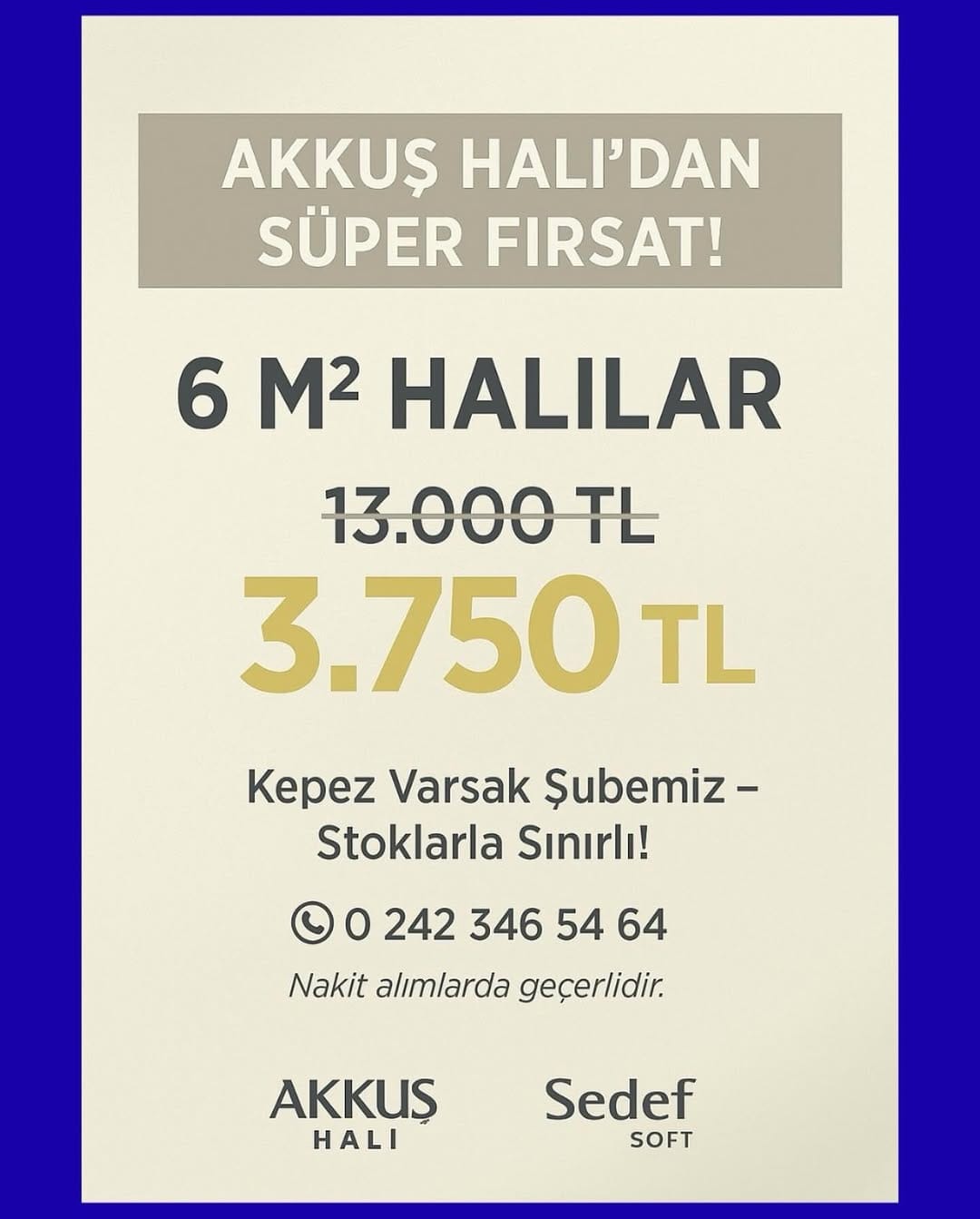 Post 4 by AKKUŞ HALICILIK LTD.ŞTİ. on Instagram (image)
