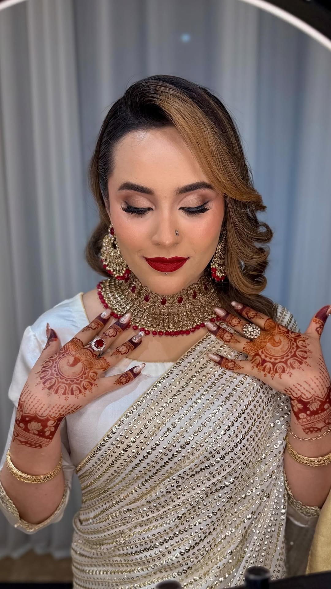 Post 5 by Maahwish Ahsan Bridal MUA + Hair Colourist on Instagram (video)