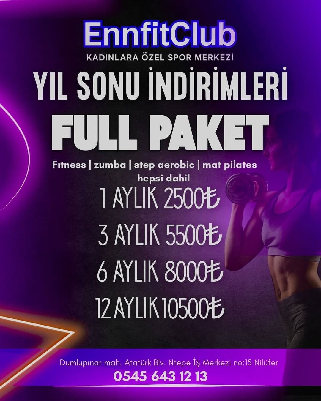 Post 3 by Kadınlara Özel Spor Merkezi on Instagram (image)