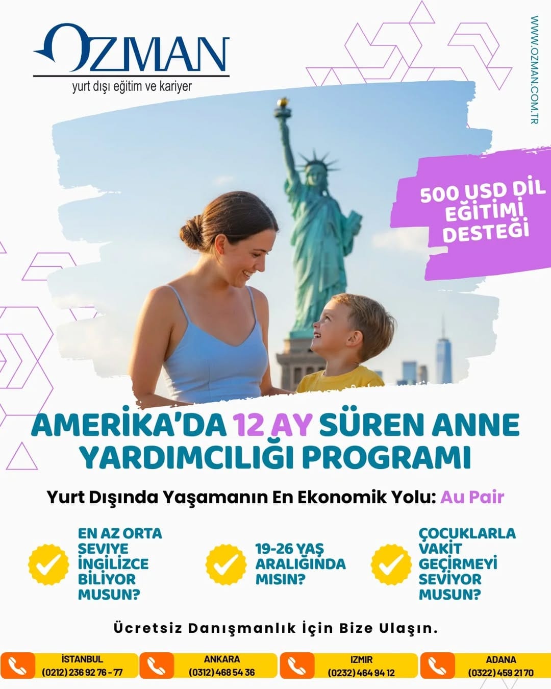 Post 6 by Ozman Yurtdışı Eğitim ve Kariyer on Instagram (image)