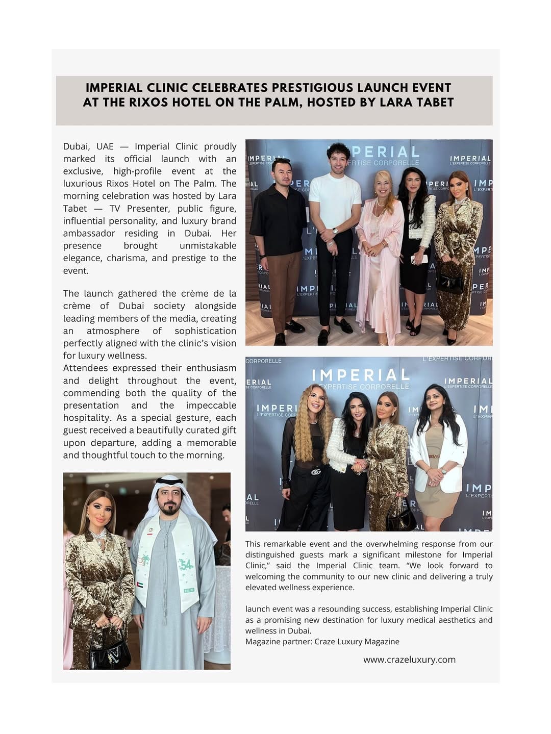 Post 6 by CRAZE Luxury Magazine on Instagram (carousel)