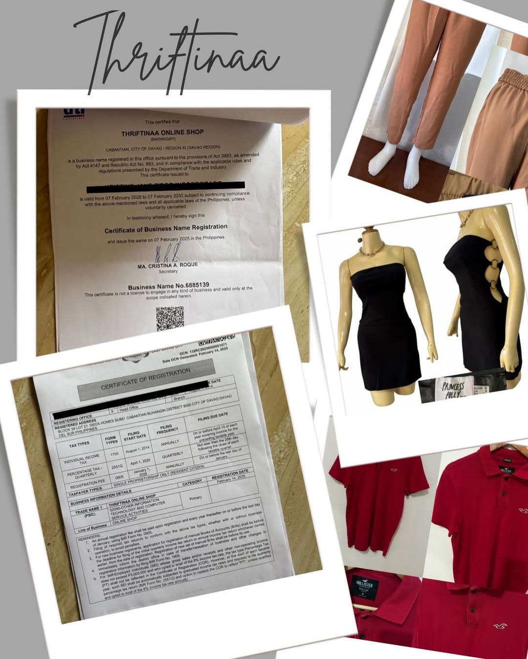 Post 10 by Tina | Preloved / Thrift Clothing on Instagram (image)