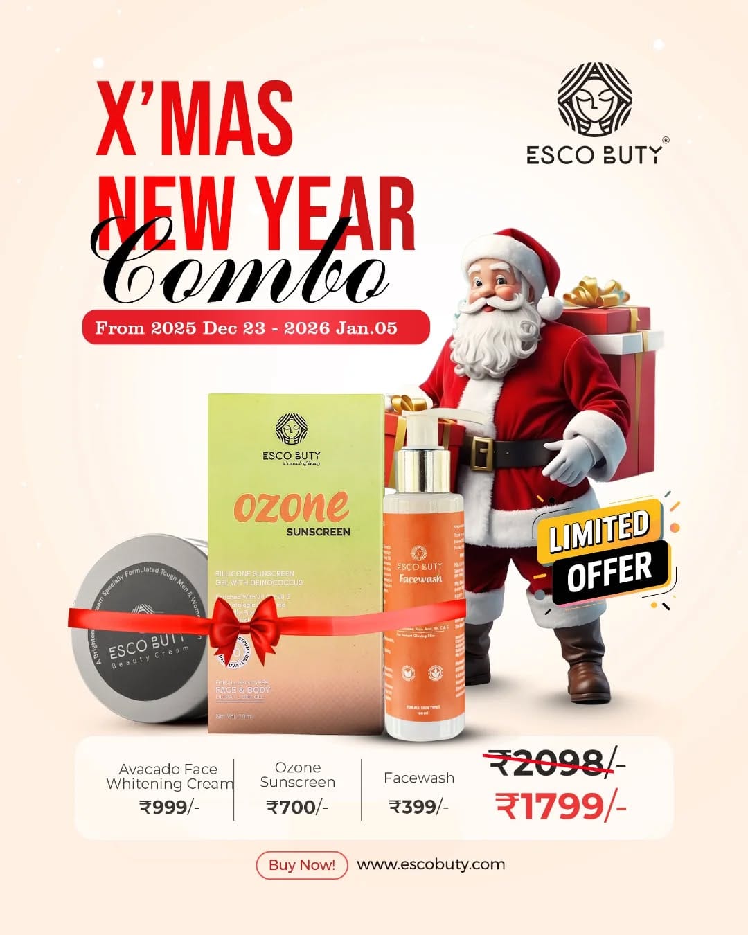 Post 4 by Escobuty Comsetics & wellness Pvt Ltd on Instagram (image)