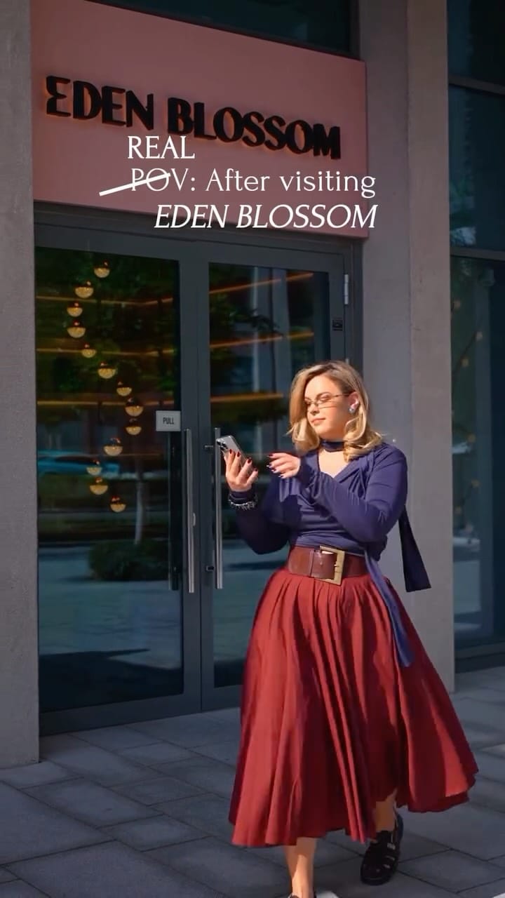 Post 1 by Eden Blossom Ladies Salon | Nails | Hair | Brows | Lashes📍Dubai on Instagram (video)