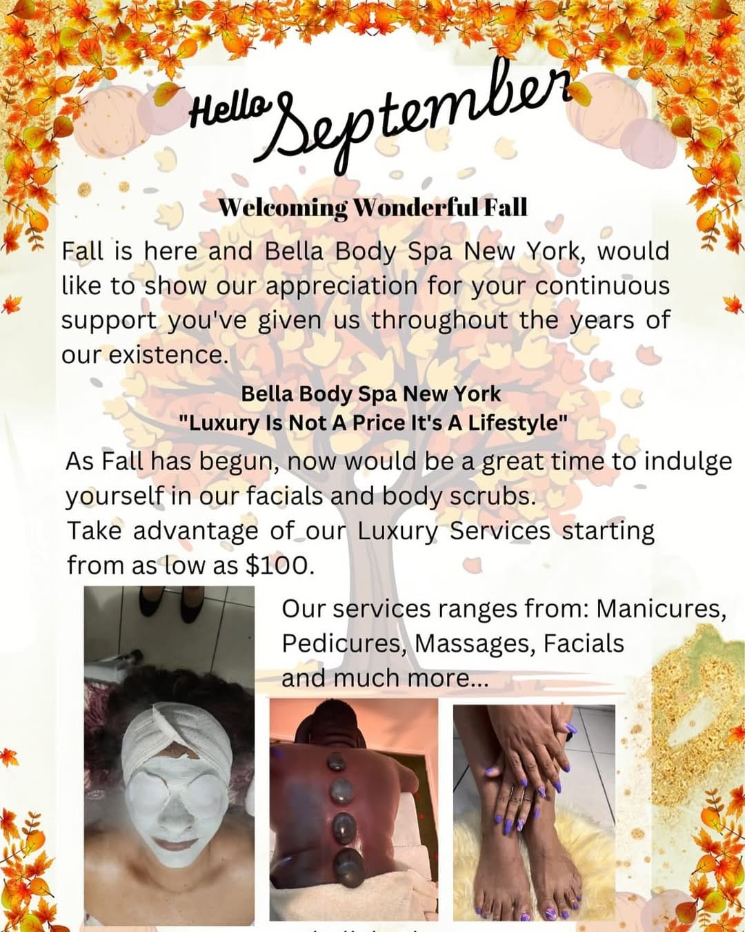Post 8 by Bella Body Spa & Beauty Lounge on Instagram (image)