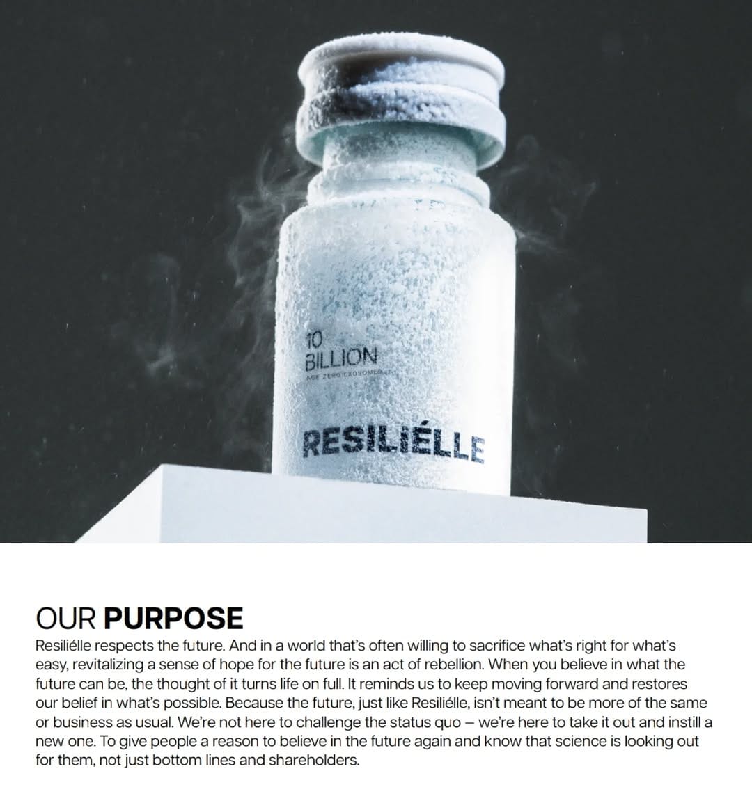 Post 9 by RESILIÉLLE COSMETIC EXOSOMES on Instagram (image)
