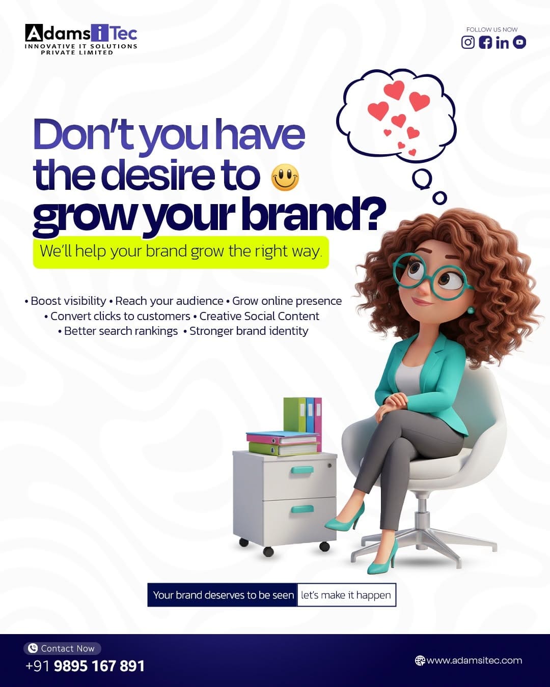 Post 7 by ADAMS iTEC -Innovative iT Solutions Private Limited - on Instagram (image)
