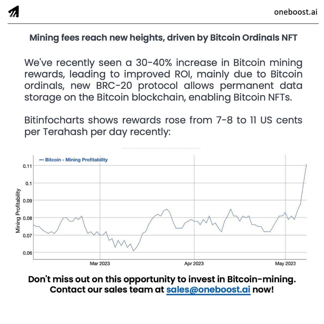 Post 4 by Full-service global Bitcoin-mining company on Instagram (image)