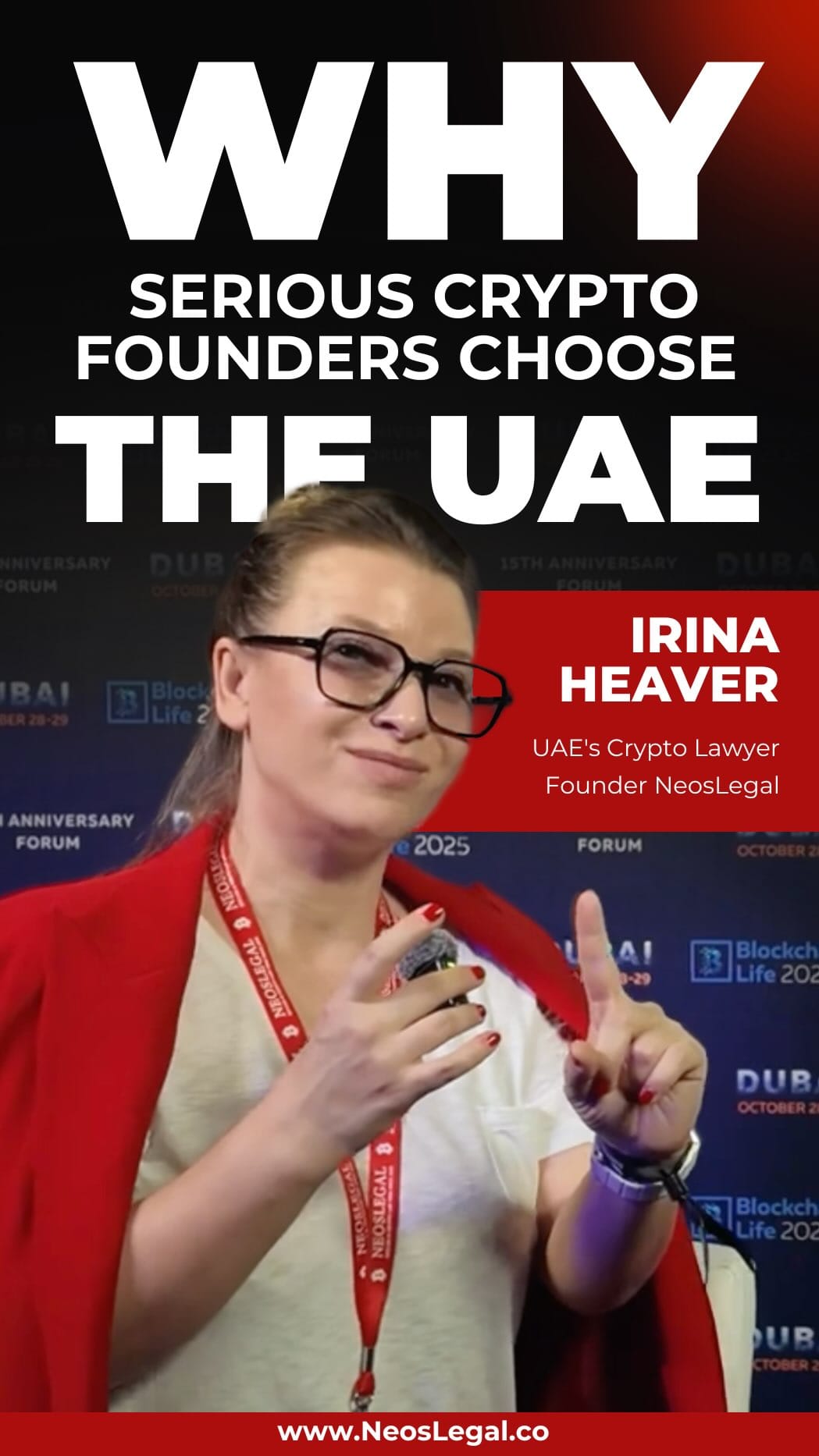 Post 7 by Irina Heaver | #1 UAE Crypto Lawyer on Instagram (video)