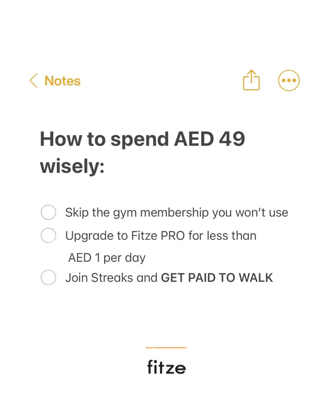 Post 4 by Fitze UAE on Instagram (image)