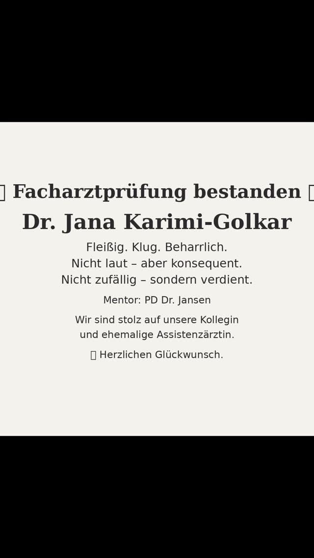 Post 1 by Dr. Uta Schlossberger on Instagram (video)