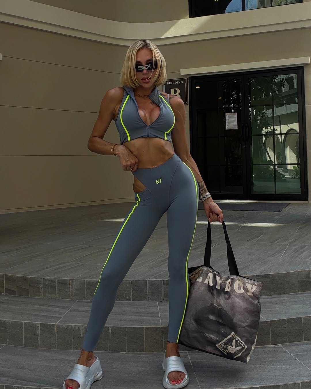 Post 8 by CLOTHING BRAND . SPORTWEAR . LEGGINGS on Instagram (carousel)