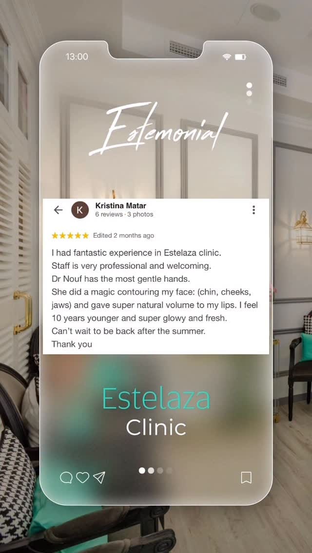 Post 4 by Estelaza Clinic on Instagram (video)