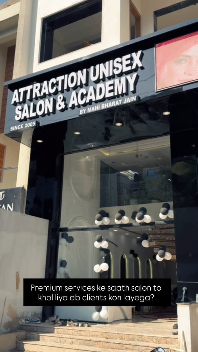 Post 5 by Attraction Salon & academy on Instagram (video)