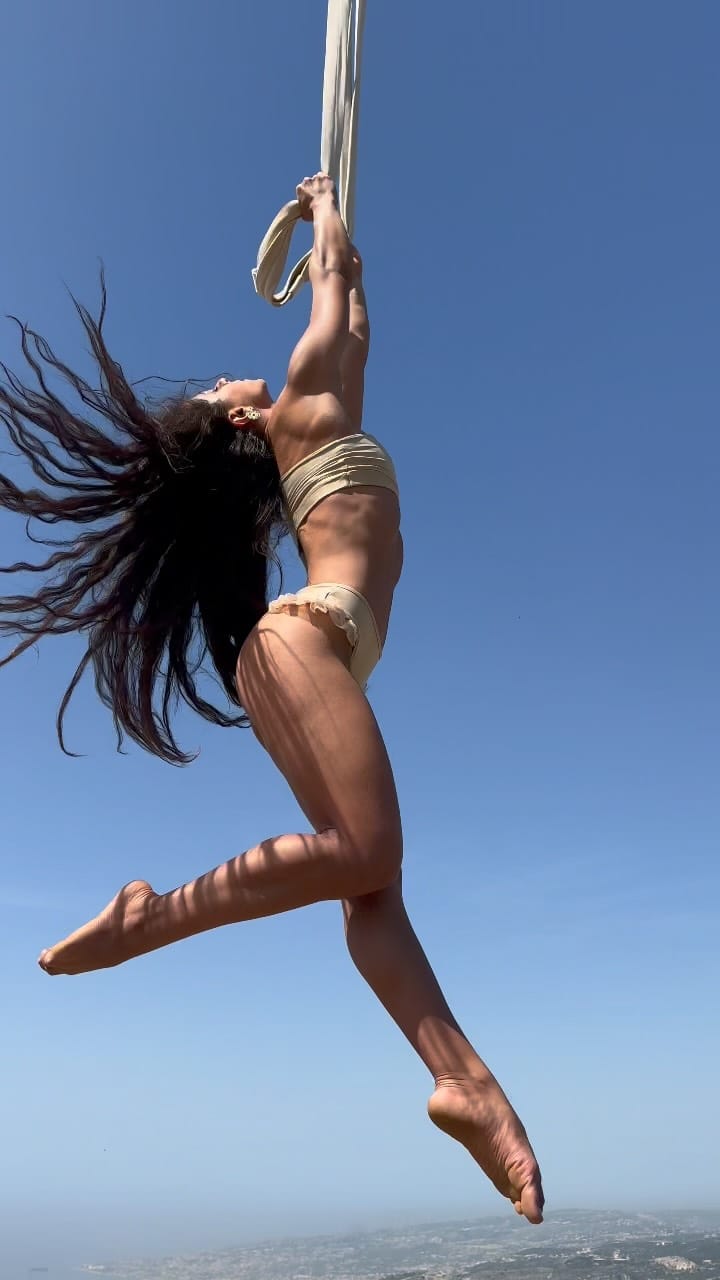 Post 6 by Sally Andraos | Aerialist on Instagram (video)