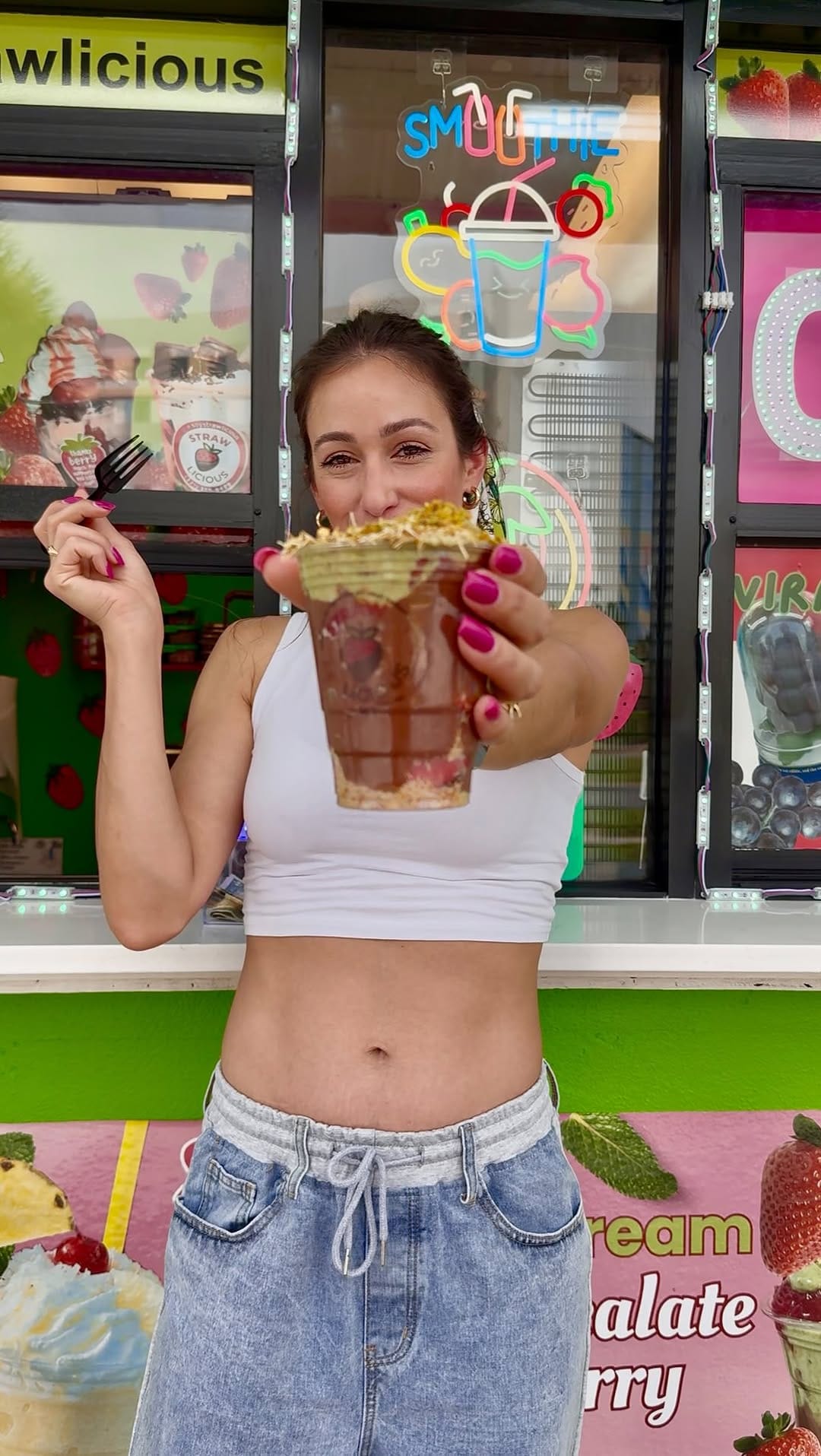 Post 10 by STRAWLICIOUS🍓 | Dubai Chocolate Cup | Korean Ice Cream on Instagram (video)