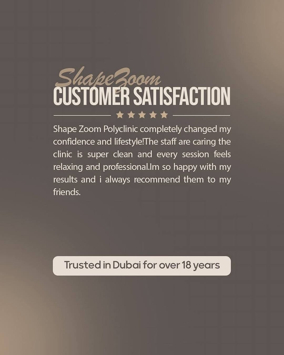 Post 9 by Shape Zoom Poly Clinic Dubai on Instagram (image)