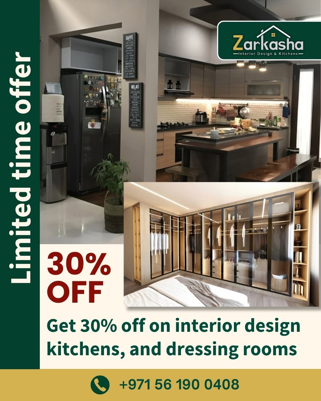 Post 8 by Zarkasha Interior Design, Kitchens and Wardrobes on Instagram (carousel)